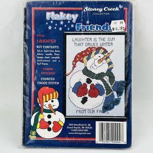 Stoney Creek‎ FF04 Laughter Is The Sun Snowman Counted Cross Stitch Kit